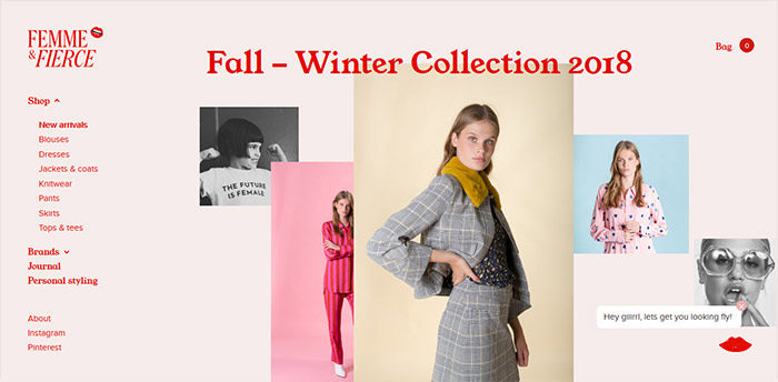 fashion-02-700x344 Website design inspiration: business websites, one-page, parallax sites, and more