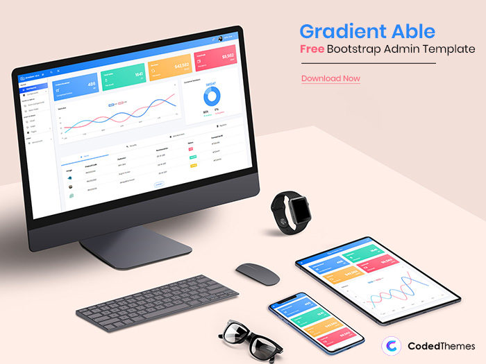 gradient-free-700x525 Free dashboard templates to download and use for a web app
