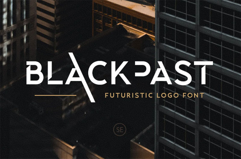 Blackpast-Futuristic-Logo-Font The best 72 free fonts for logos to create modern and creative designs