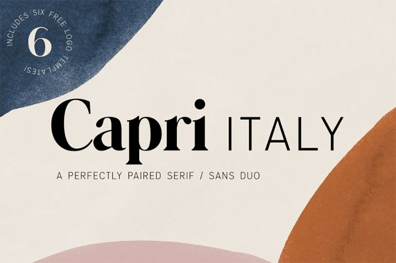 Capri-Font-Duo The best 72 free fonts for logos to create modern and creative designs