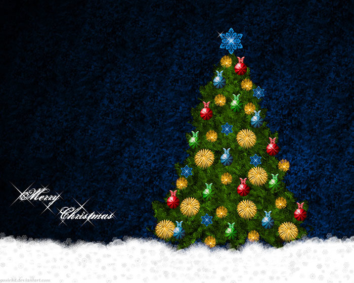 Christmas-Tree-700x560 Free Christmas Backgrounds to Use in Photoshop