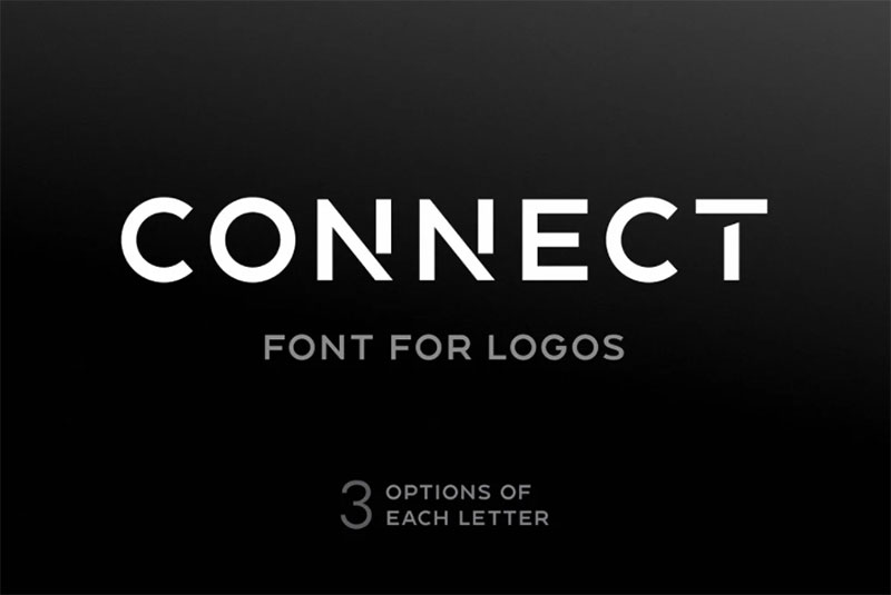 Connect-Font-For-Logos The best 72 free fonts for logos to create modern and creative designs