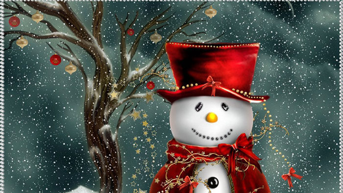 Festive-snowman-700x394 Free Christmas Backgrounds to Use in Photoshop
