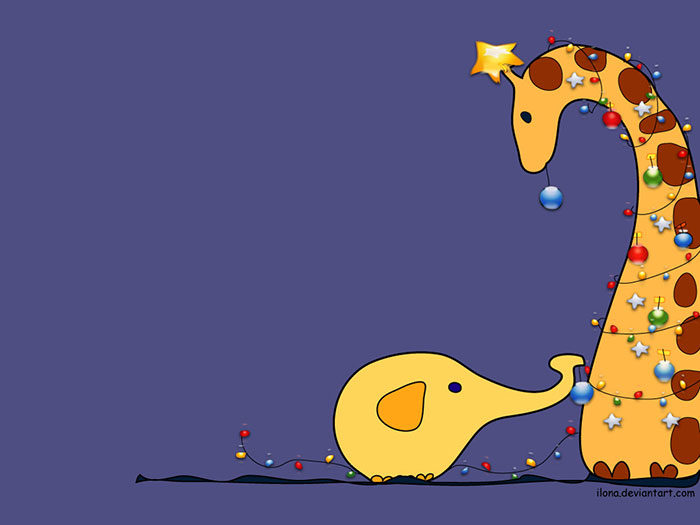 Giraffe-Tree-700x525 Free Christmas Backgrounds to Use in Photoshop