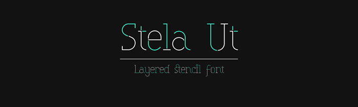 Stela-UT-700x210 Stencil font examples that you can download