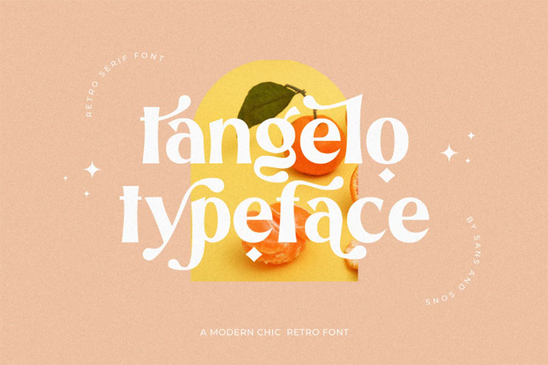 Tangelo 90 FREE Retro and Vintage Fonts To Download