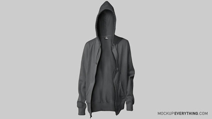 Zippered-Hoodie-Mockup-Template-700x394 30 Awesome Hoodie Mockups To Download Now