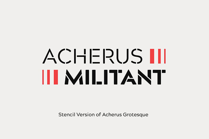 acherus-militant-700x466 Stencil font examples that you can download