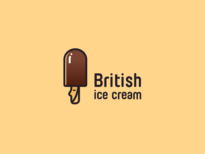 Simple Flat Design Ice Cream Logo, Modern Vintage Vector Illustration Stock  Vector - Illustration of shop, cream: 117618640