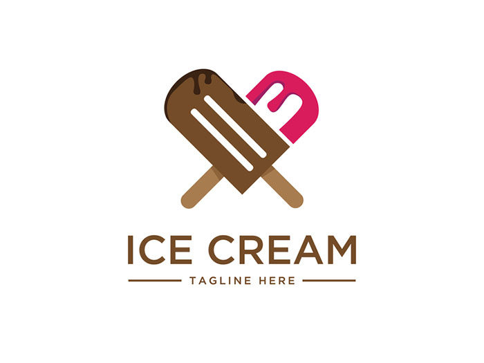 Ice cream logo design /uiux designer and graphic designer by Wozovee on  Dribbble