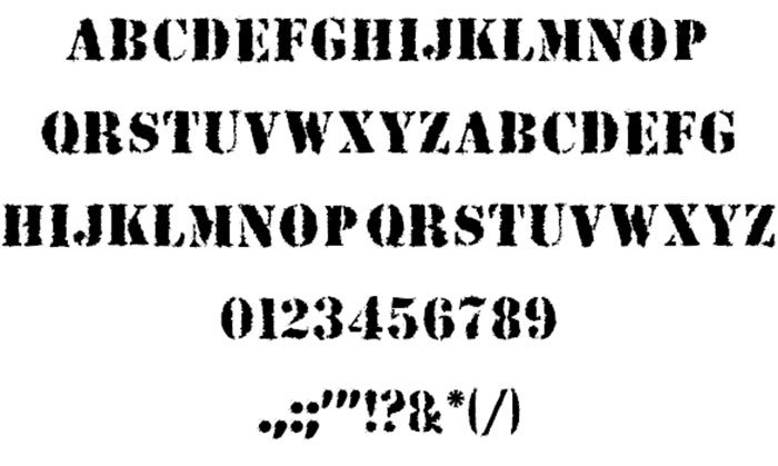 duedate-700x419 Stencil font examples that you can download