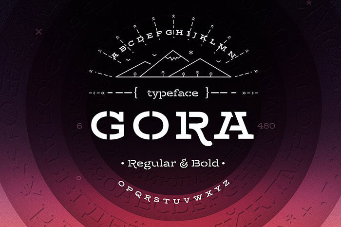 gora-700x466 Stencil font examples that you can download