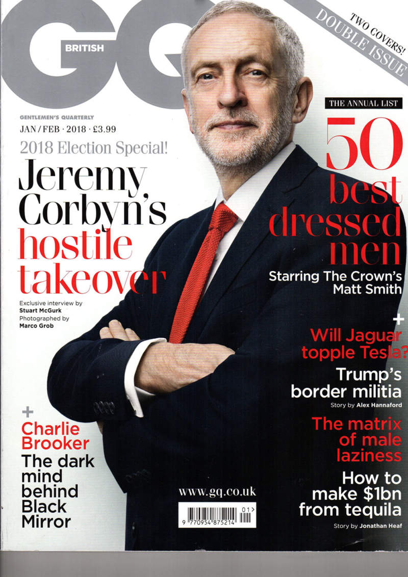 january-2018-gq-magazine-cover-min-800x1132 How To Make A Great Magazine Cover Design (40 Examples)