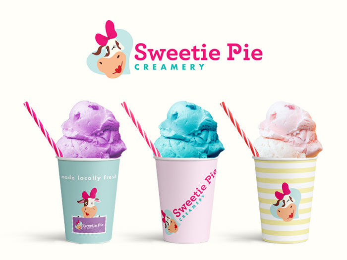 large_sweetiepie_-700x525 Ice Cream Logo Design Examples for Inspiration