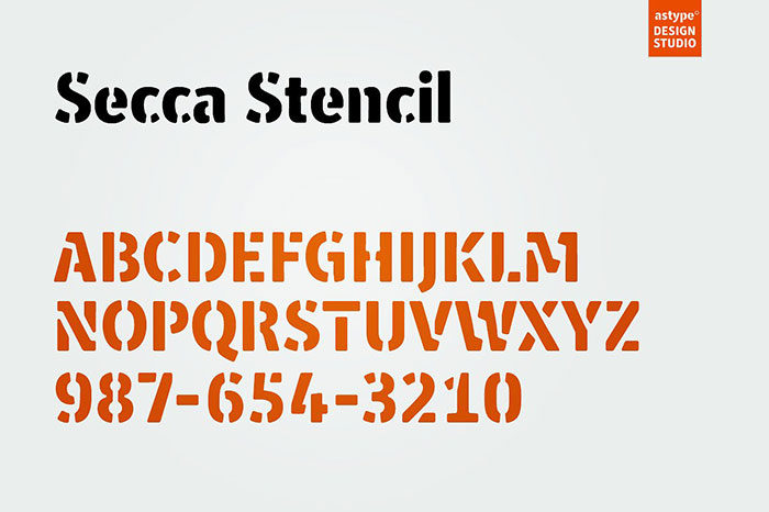 seccastencil-700x466 Stencil font examples that you can download