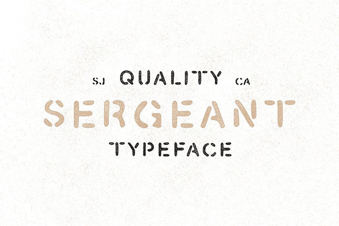 sergeant-700x466 Stencil font examples that you can download