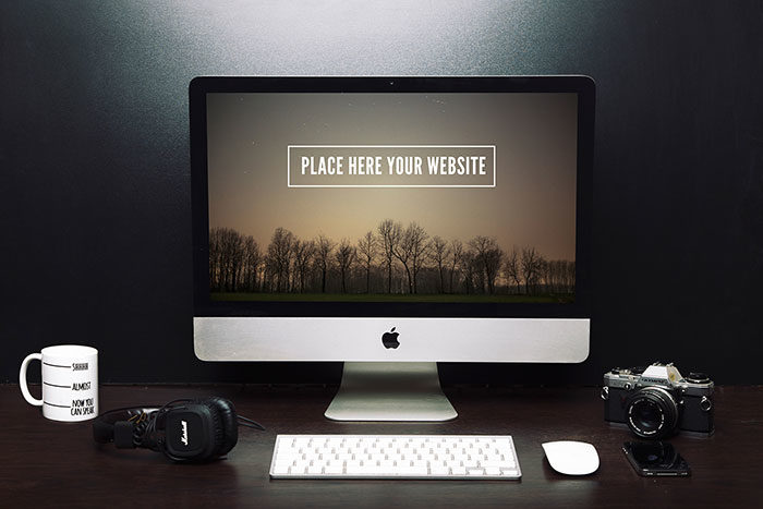 67a33325768139.5634a7172b218-700x467 80 Awesome iMac Mockups in PSD Format