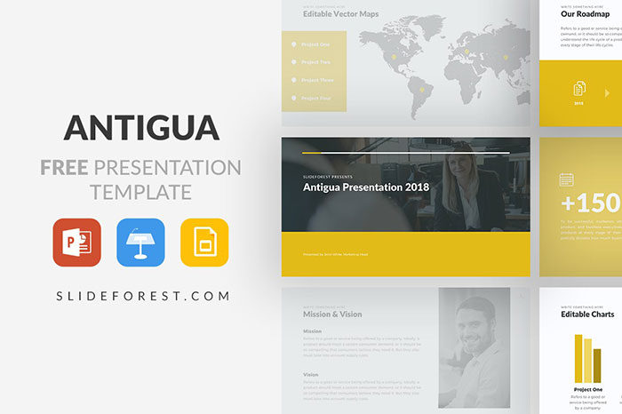 Antigua-Free-Presentation-Template-Slideforest-v2-700x466 The best free Keynote templates to create presentations with