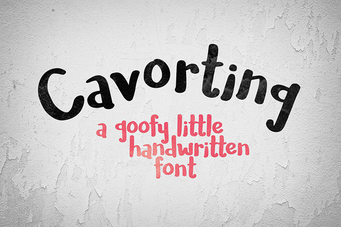 cavorting-700x466 Free Cute Fonts to Use in Your Thematic Designs
