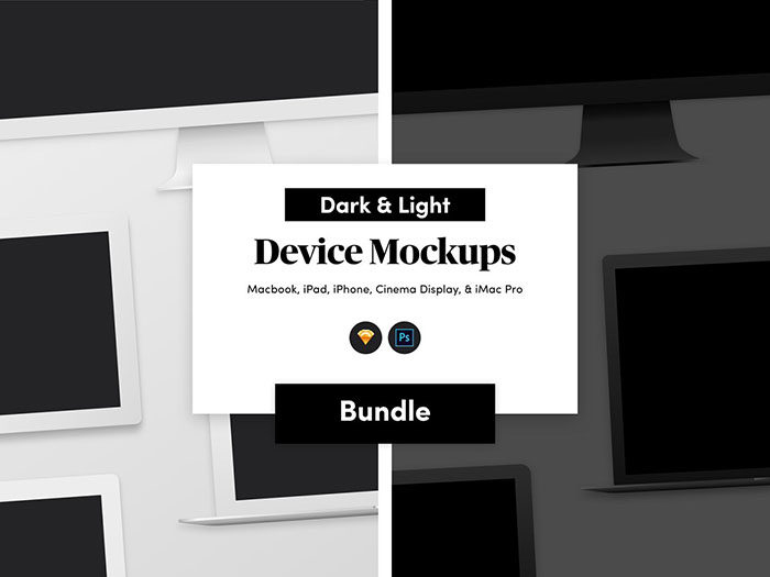 device-bundle--700x525 iMac Mockup Collection: Free and Premium Computer Mockups (PSD)