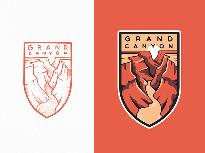 grand-canyon Types of logos that you should master as a graphic designer