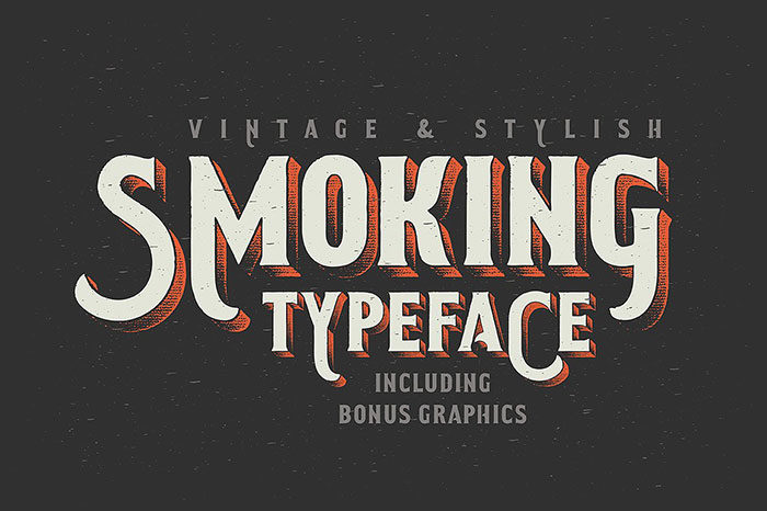 smoking-typeface-01--700x466 The Best Free Smoke Font examples for Creative Designs