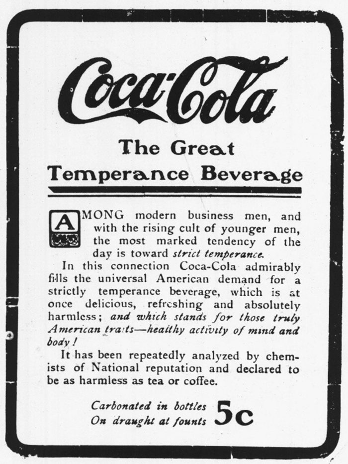1906marketing-during-the-prohibition-700x932 Coca-Cola Advertising Campaigns: Print Advertisements and Commercials
