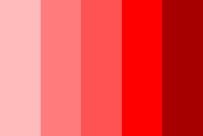 2539 Using a red color palette and the various shades of red
