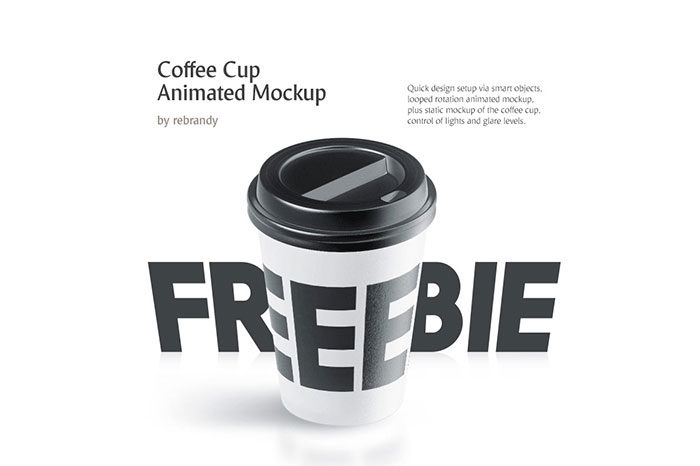 Animated-Coffee-Cup-–-Free-Mockup-700x466 Mug mockup examples to use for presenting your designs