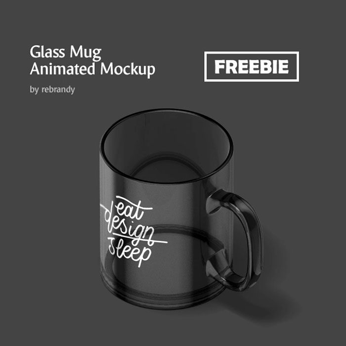 Animated-Glass-Mug-Mockup-700x700 Awesome Mug Mockups for Presenting your Designs