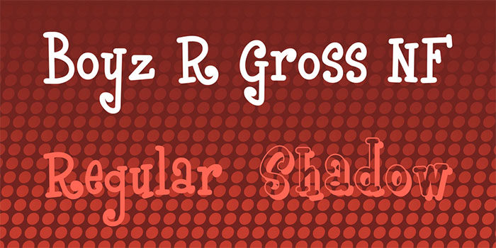 Boyz-R-Gross-700x350 Hipster fonts to use in your modern and cool designs
