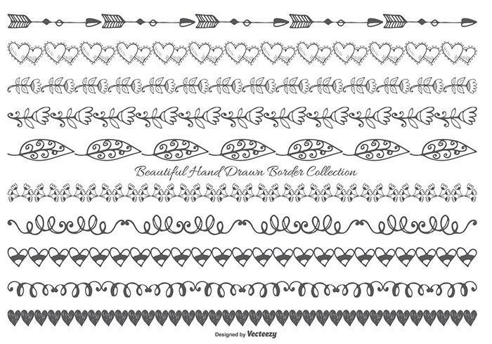 Cute-Hand-Drawn-700x490 Free illustrator brushes to download and use for vector designs