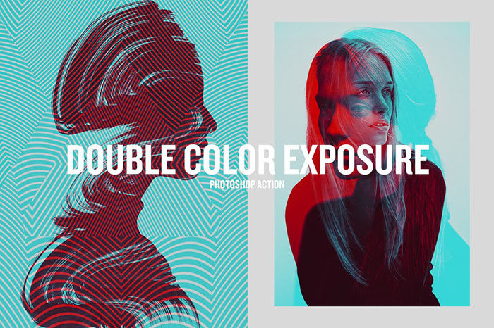 Double-Color-Exposure-700x466 Double Exposure Photoshop Actions to Check Out