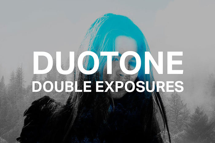 Duotone-Double-Exposures-700x466 Double Exposure Photoshop Actions to Check Out