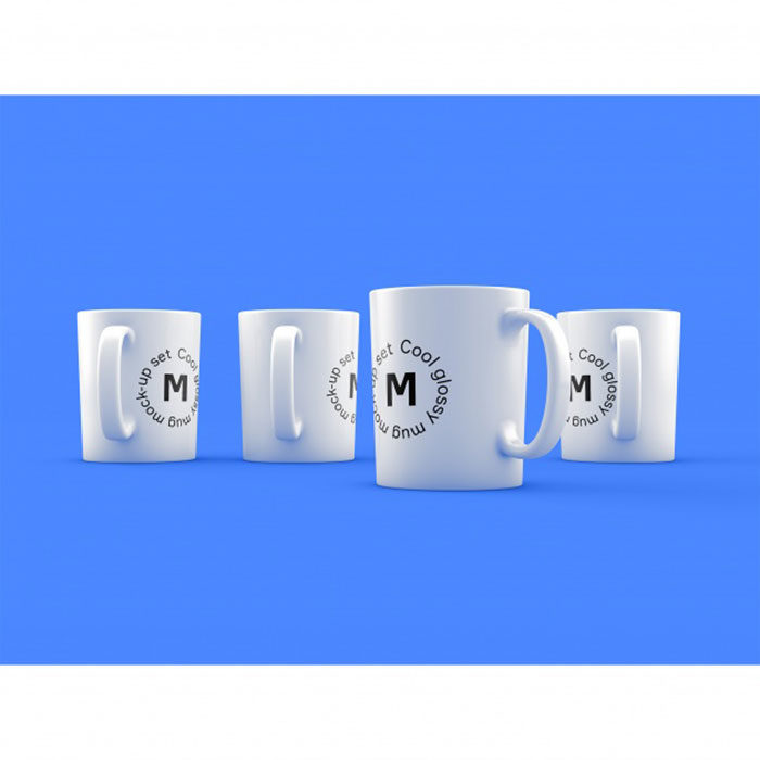 Four-Mugs-700x700 Mug mockup examples to use for presenting your designs