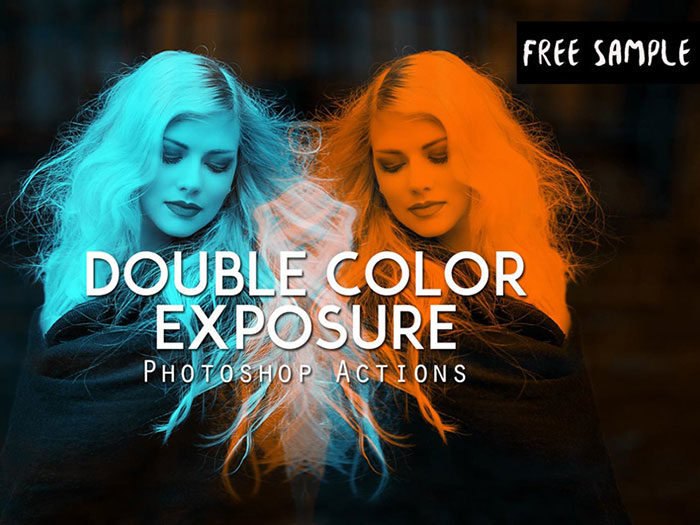 Free-Double-Color-Exposure-Actions-700x525 Double Exposure Photoshop Actions to Check Out