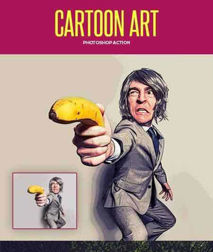 Photoshop cartoon effect for images (19 great PS actions)