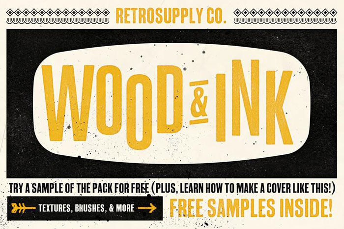 Free-Wood-n-Ink-Texture-Pack-700x466 37 Photoshop textures that must be a part of your toolbox