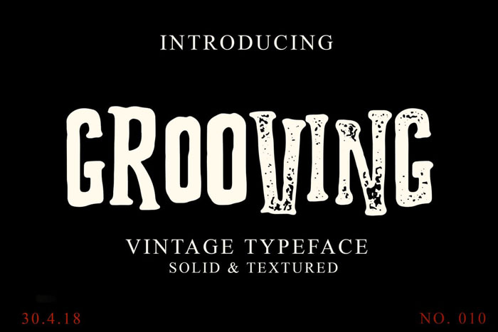 Grooving Creepy font examples to use on Halloween themed designs