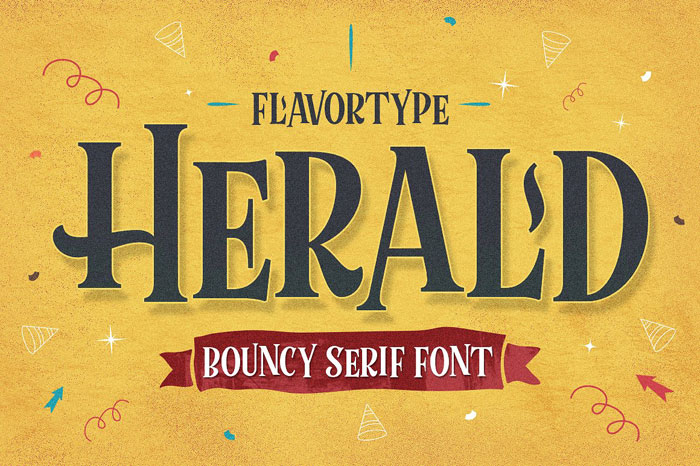 Herald Creepy font examples to use on Halloween themed designs