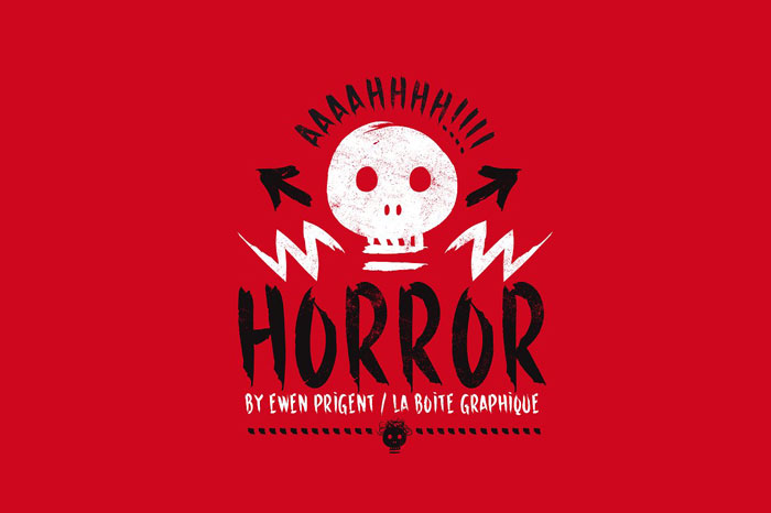Horror Creepy font examples to use on Halloween themed designs