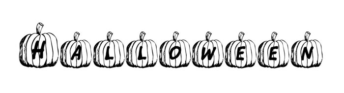 Jack-O-font Creepy font examples to use on Halloween themed designs