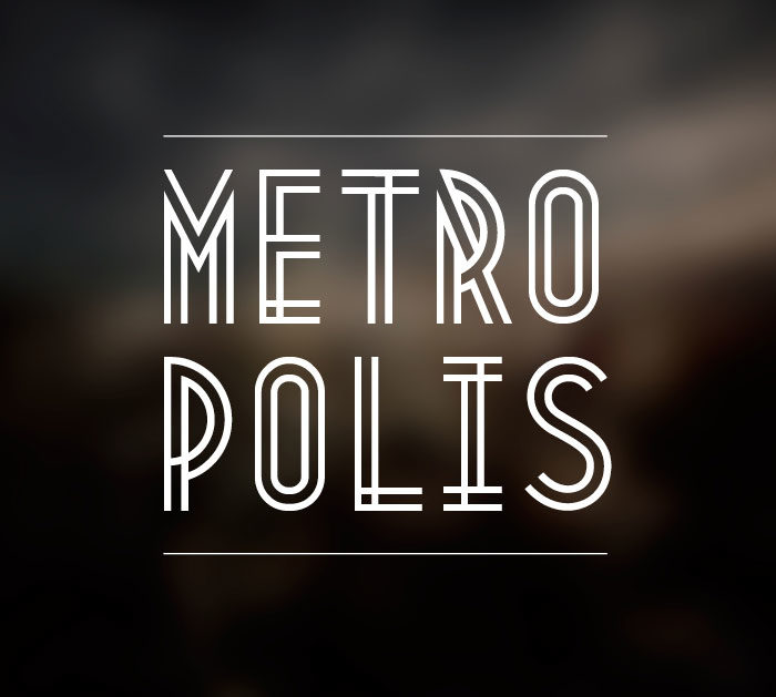 Metropolis-700x629 Hipster fonts to use in your modern and cool designs