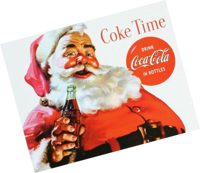 Modernising-Santa-Claus-700x607 Coca-Cola Advertising Campaigns, Print Ads and Commercials