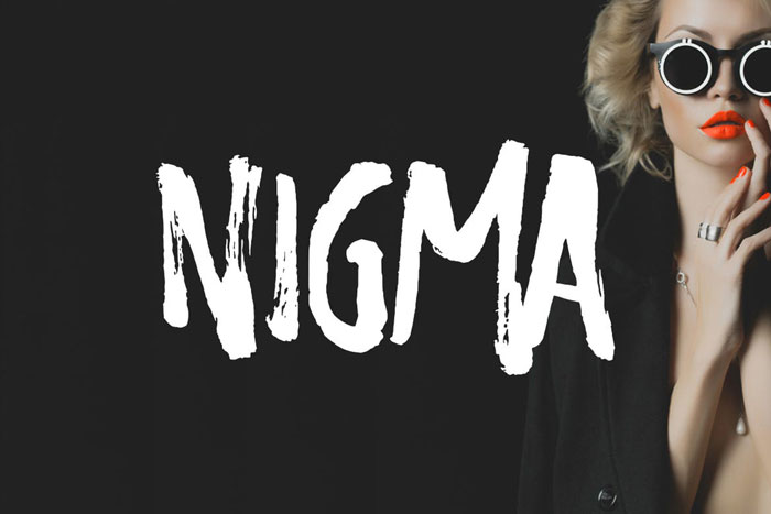 Nigma Creepy font examples to use on Halloween themed designs