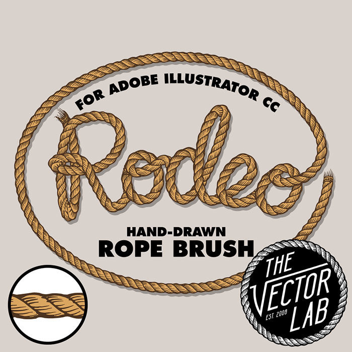 Rodeo-Hand-Drawn-Rope-700x700 Free illustrator brushes to download and use for vector designs