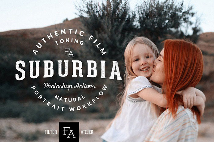 Suburbia-Photoshop-Actions-700x466 Photoshop actions for portraits that you can download now