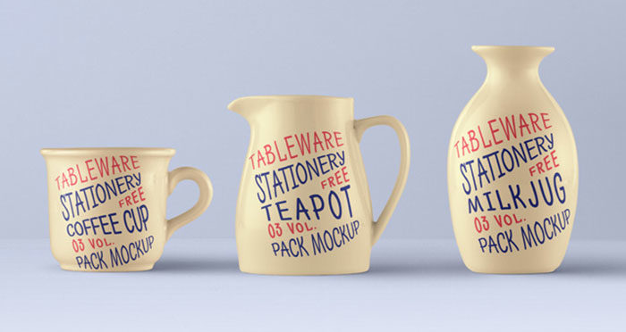 Tableware-Psd-Mockup-Vol3-700x372 Mug mockup examples to use for presenting your designs