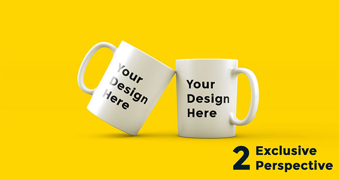 Two-Cups-%E2%80%93-Free-Mockup-700x372 Awesome Mug Mockups for Presenting your Designs