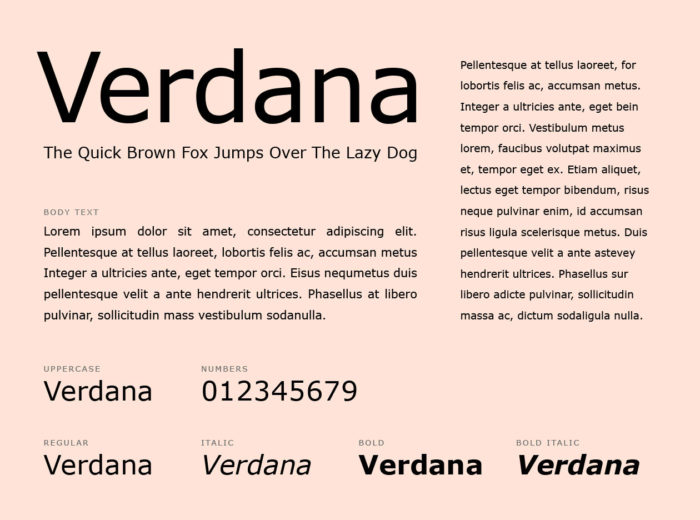 Verdana-Font-700x520 Resume fonts to consider using on your CV before applying for a job